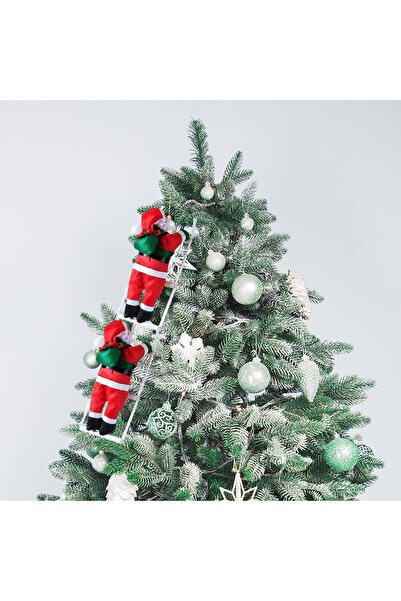 EXİZTİCARET Santa Claus Climbing the Stairs 105cm 2-Piece-Model 1