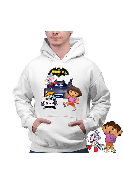 OEM Men's Hoodie Dora the Explorer Batwheels Dexter