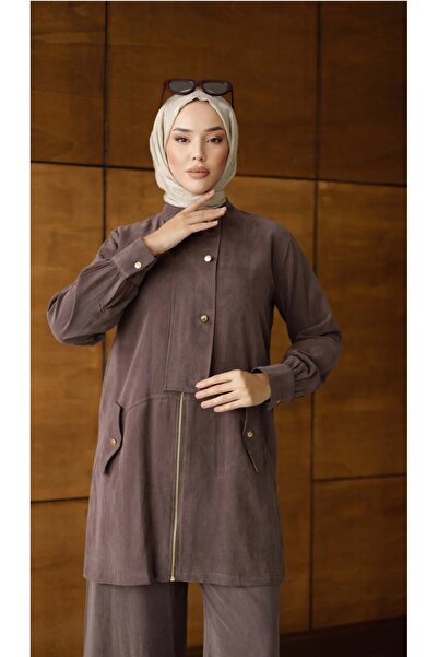 NATURAMED kupra pantolonlu takım