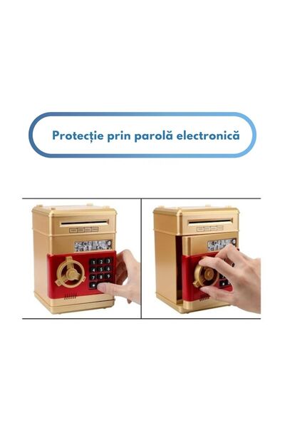 varioshop VarioShop® interactive children's piggy bank, safe type with pin, sound and light