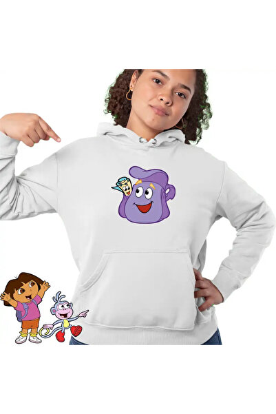 OEM Dora the Explorer Women's Hoodie Backpack Map Action