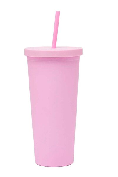 Generic Prickly Pear Pink Sippy 24 Oz Plastic Water Bottle