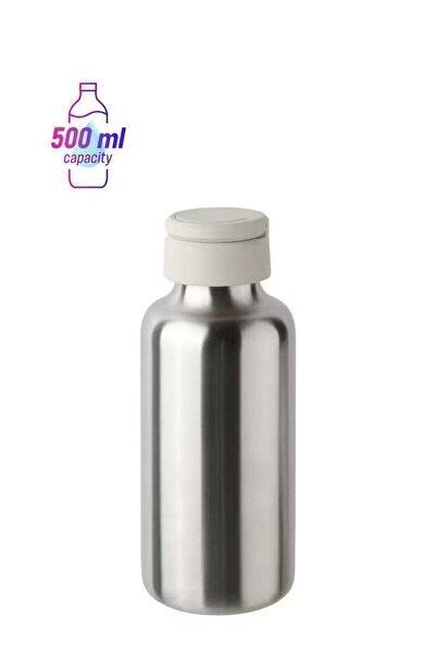 Generic Water bottle, stainless steel/beige0.5 l