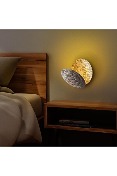 MOİRA ياما الحديثة LED سجادة رمادية ذهبية، إضاءة حائط LED من أمبيانس 3000K ضوء أصفر YOSMA-13644