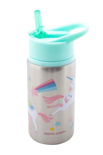 Generic Stephen Joseph Stainless Steel Water Bottle - Unicorn