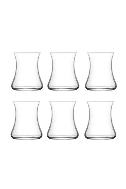 Generic LAV 6-Piece Lal Tea Glass Set Clear
