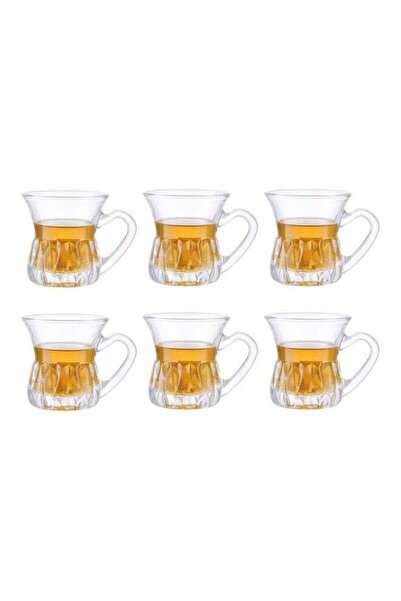 Generic DESSINI 6-Piece Regina Glass Mug Set Clear 12cm