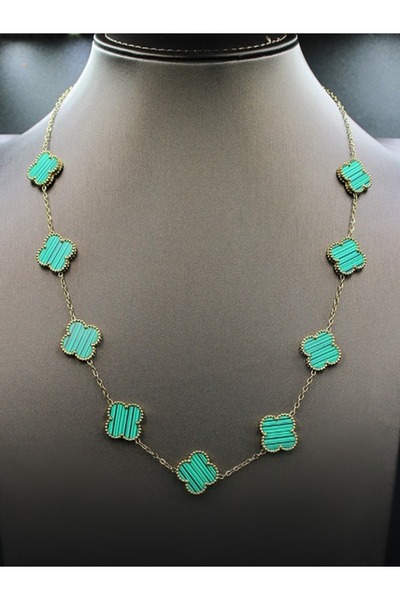 Klif سلسال نسائي مطلى ذهبي فان كليف ستانليس ستيل