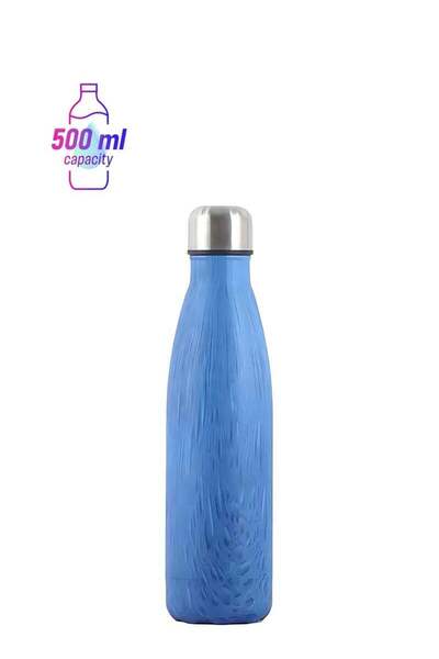 Generic Twisoo Twisoo Stainless Steel Vacuum Insulated Water Bottle, 500ml, Leak-Proof Flask with Wooden De