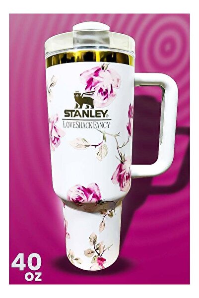 Generic Stanley Stanley 40oz Tumbler Stainless Steel Travel Mug with Reusable Straw BPA Free Eco Friendly a