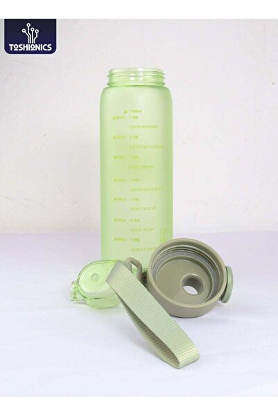 Generic Toshionics Yaoi BestHydro PK Motivational Water Bottle 1000ML BPA-Free Plastic Leakproof with Time