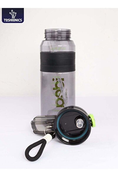 Generic Toshionics IdeaKettle Sports Water Bottle with Straw 1500ML BPA-Free Plastic with Flip Lock Lid, Ca