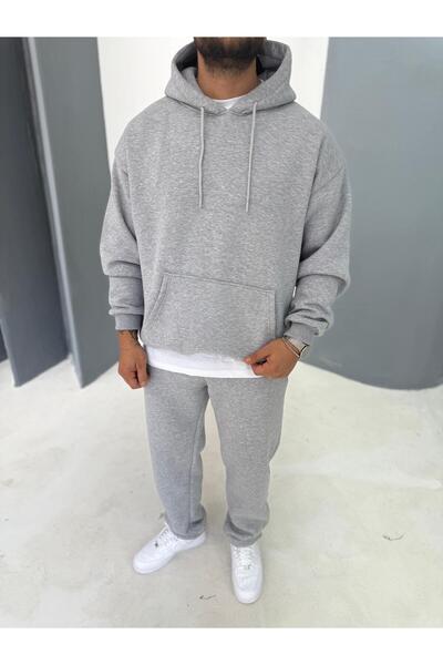 Baycombine35 3 Thread Premium Quality Sweatshirt-Sweatpants 2-Piece Set