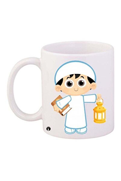 Generic BP Prayer Time Printed Coffee Mug White/Yellow/Brown