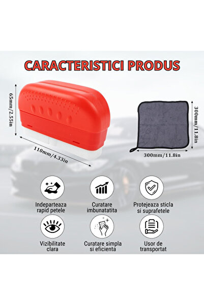 OEM Burete auto pentru curățarea peliculei de ulei, curățare eficientă fără zgârieturi, parbriz, oglinzi