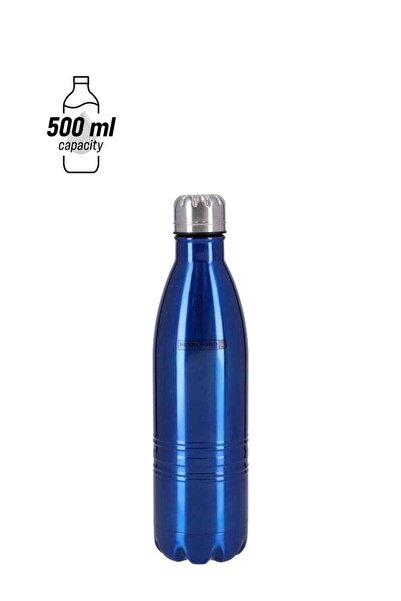 Generic Royalford Stainless Steel Vacuum Bottle Blue/Silver 500ml