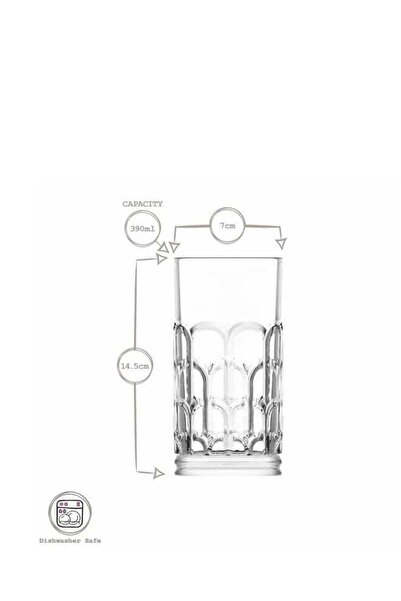 Generic LAV Archie Long Drink Tumbler 390cc 6 Pieces Set