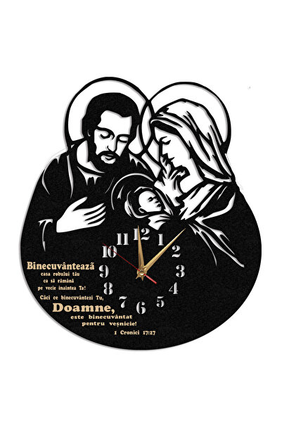 No Label Ceas de perete religios sfanta familie binecuvanteaza casa