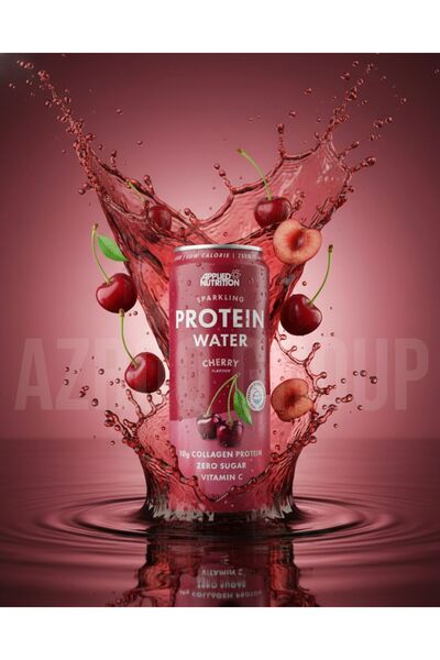 applied nutrition Sparkling Protein Water With Vitamin-C, Cherry Flavour, 330 ML, (Pack of 3)
