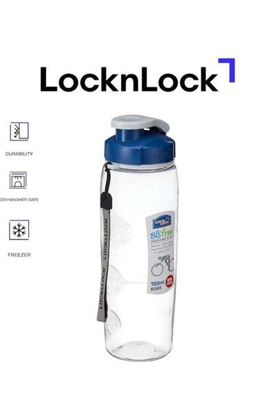 Generic LOCK & LOCK LocknLock Blue Bis Free 700ml Sports Handy Bottle - Shatter-Proof, Easy Grip, and Porta