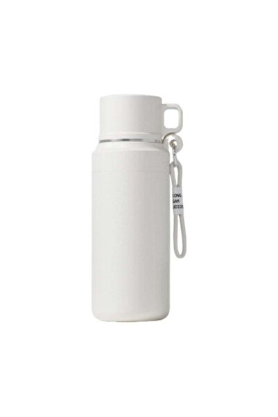 Generic Insulated Stainless Steel Water Bottle with Cup 1000ml Vacuum Sports Water Bottle, Ice Cold Drinks,