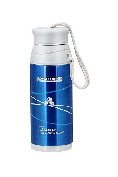 Generic Royalford Stainless Steel Vacuum Bottle Blue/White 320ml