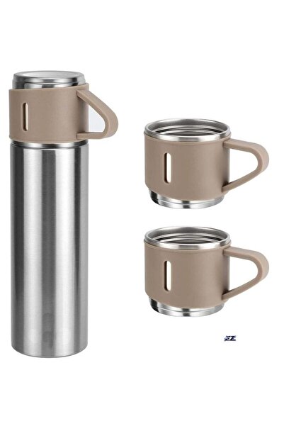 Generic Aroos NEW Vacuum Insulated Flask 500ml/17.6oz Stainless Steel Thermo-Bottle with Cup for Coffee, Wa