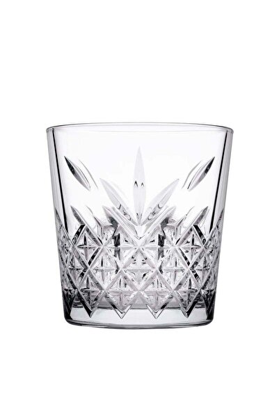 Generic Pasabahce 4 Pieces Timeless Whisky Tumbler, 355 Ml, 96.5 Mm Height, 92 Mm Diameter, Fully Tempered,