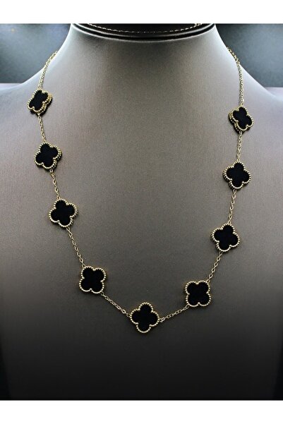 Klif سلسال نسائي مطلى ذهبي فان كليف ستانليس ستيل