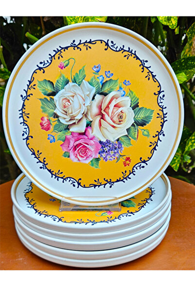 LEONARTE CASA 6 KİŞİLİK EL DEKORU PASTA TABAĞI A3