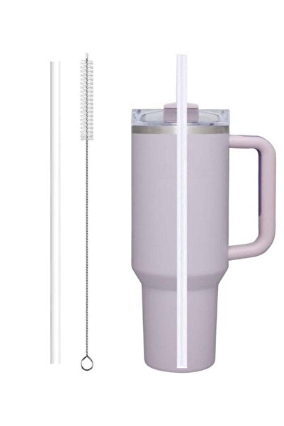 Generic STN Reusable 1â€‘Straw & 1â€‘Brush Set for Stanley Cup Accessories 30â€¯oz/40â€¯oz â€“ Replacement