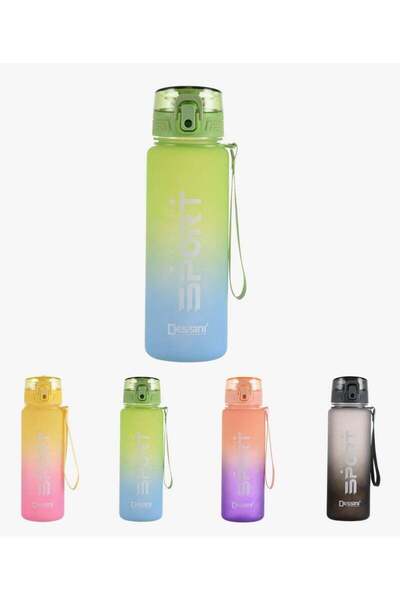 Generic DESSINI Sports 650ml Water Bottle, BPA Free, Leak Proof For Sport ,Fitness, Gym , Picnic, 200Blue/