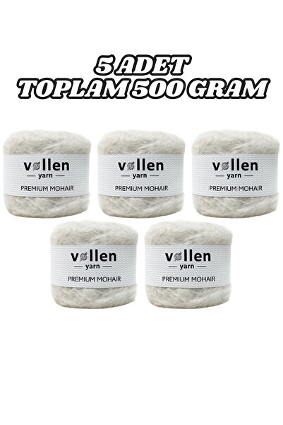 vollen yarn 5 ШТУК Преміум мохерна пряжа 100 г 250 м – М'яка, легка, об'ємна ...