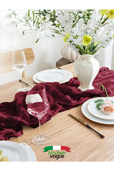 Kitchen Vogue Bohemian Decorative Runner Tablecloth | Wedding, Party, Promise, Engagement, Special Day Decoration Table Decoration