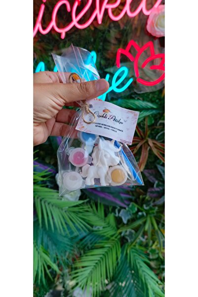 adanaçiçekliatölye 3D UNİCORN ANAHTARLIK BOYAMA KİTİ