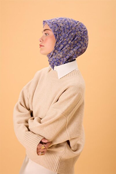 Silk Home 01 Pyramid Pattern Soft Scarf