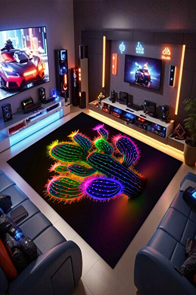 Reyhani KAKTÜS DESENLİ Kaymaz Taban Makinede Yıkanabilir Gaming Oyuncu Gamer ...