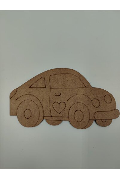 WOODIVA AHŞAP 1 Adet Araba Ahşap Boyama Okul Etkinlik Aktivite Sanat 15 Cm X ...