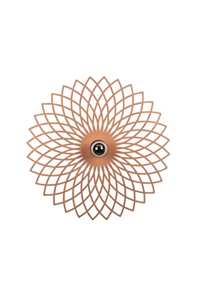 MOİRA شمعدان معدني مزخرف بنقشة زهرة الأقحوان، نحاس غير لامع، مصباح حائط بتصميم عصري PAPATYA-MR-988