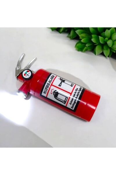 KdrElektronik İronik ve Orijinal Mini Yangın Tüpü Görünümlü ışıklı Gazlı Çakmak