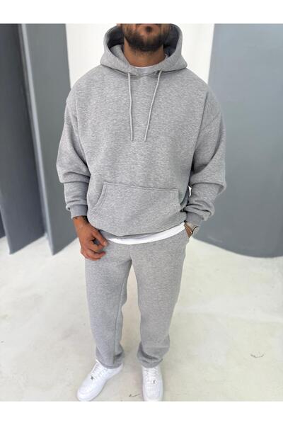 Baycombine35 3 Thread Premium Quality Sweatshirt-Sweatpants 2-Piece Set