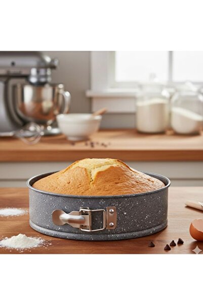 PUFO Cook round metal baking tray with removable base - ideal for perfect cakes and desserts