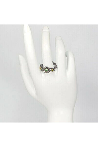 FashionBijoux Inel bijuterie din argint 925 cu turmalina si peridot, 8