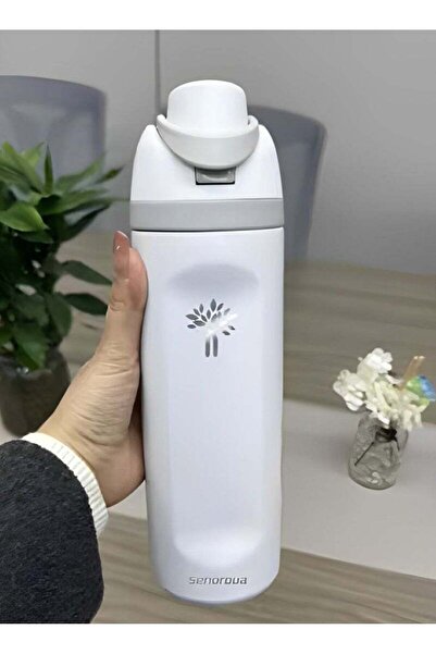 Generic Serenova Leak-Proof 2-in-1 Stainless Steel Water Bottle with Straw & Handle â€“ 24oz, 12H Hot & 24H