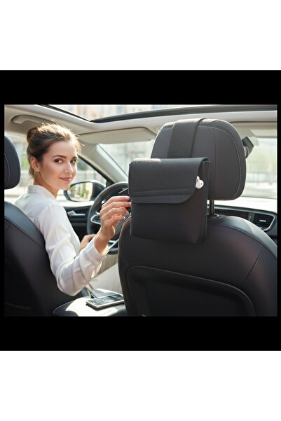 Next Craft Car Seat Headrest Bag Car Interior Organizer Bag Black Felt Organizer Organizer Accessory