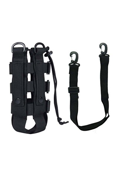 Generic Excefore Tactical Water Bottle Pouch, Adjustable Molle Webbing Bottle Holder with Drawstring, Flexi