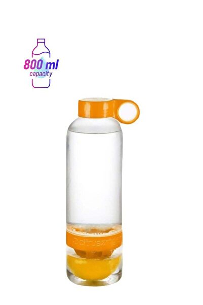 Generic Fruit Infuser Water Bottle Orange/Clear 25cm