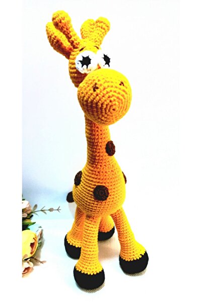 Vixie Figurină girafă croșetată G