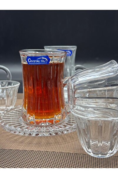 cc bin shihon Crystal tea set with saucer and Arabic coffee cup, 36 pieces, for 12 people