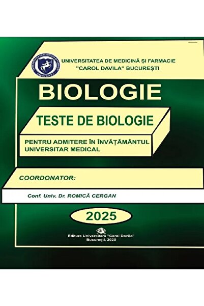 Librarus Teste grila pentru admitere in invatamantul superior medical-Biologi...